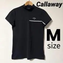 美品 キャロウェイ モックネック ハイネック 半袖 Tシャツ ゴルフ ストレッチ