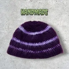 <<HANDMADE >>モヘヤビーニー/クラッシャーハット　送料無料