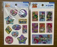 セリア　トイストーリー　ウォーターシール　3Ｄシール　2種セット