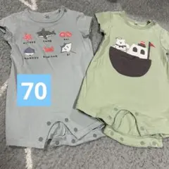 ベビー カバーオール ロンパース 半袖 西松屋 70 まとめ売り♡