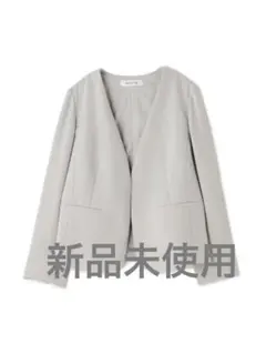 ナチュラルビューティーベーシック Peサテンストレッチ ノーカラージャケット