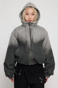 LAGUAGEM　GRADATION COTTON HOODIE ブルゾン