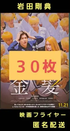 金髪 岩田剛典 三代目J Soul Brothers 映画フライヤー ３０枚