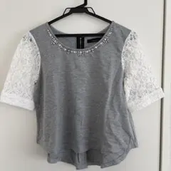 PAGEBOY グレー 五分袖 トップス