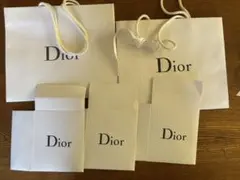 Dior ホワイトショップ袋 2枚、ボックス3点セット