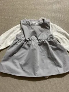 SLAP SLIP グレーワンピースとホワイトロンパースセット