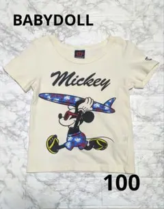 BABYDOLL ミッキー サーフィン Tシャツ 100