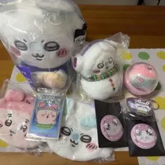 ちいかわ モモンガ ぬいぐるみ 古本屋 マスコット 缶バッジ カード セットのサムネイル