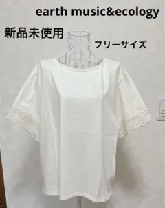 新品未使用タグ付き　定価3,289 袖ケミカルレースプルオーバーのサムネイル