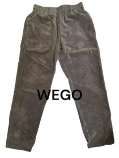WEGO コーデュロイ グレー パープル イージーパンツ