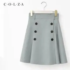 【Honeys】C・O・L・Z・A トレンチ風フレアスカート M ミントグリーン