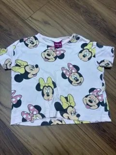 Disney ミニーマウス 総柄 Tシャツ ピンク 90cmのサムネイル