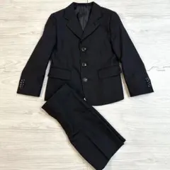 キッズ フォーマルスーツ 110 男の子 ブラック ジャケット パンツ セット