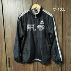 ルコックスポルティフ　刺繍ロゴ　トレーニングウェア　ナイロンジャケット　サイズL