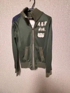 Abercrombie & Fitch オリーブグリーン パーカー S