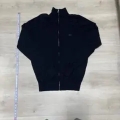 LACOSTE ラコステ ジップアップ ニット ブラック XS