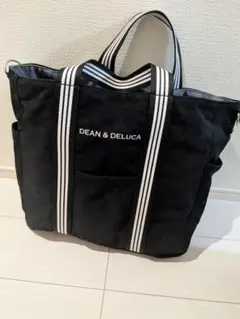 DEAN & DELUCA リバーシブル　トートバッグ ブラック　Lサイズのサムネイル