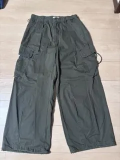 RAGEBLUE カーゴパンツ ワイドシルエット オリーブのサムネイル