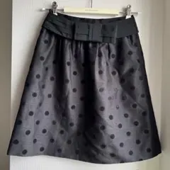 リッチミーニューヨーク　ドット　ベルト付き　スカート