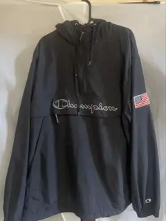 Champion ブラック X-LARGE アノラックパーカー