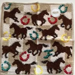 FEILER 馬と蹄鉄柄 ハンカチ