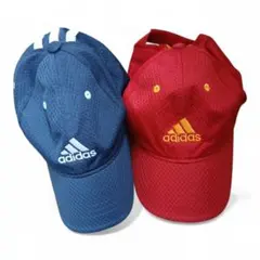 adidas ネイビー レッド メッシュ キャップ 2個セット
