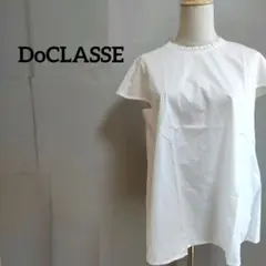 新品タグ付きDoCLASSE ドゥクラッセ フリルネック バックリボン ブラウス