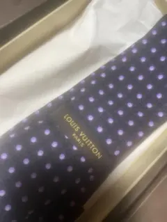 LOUIS VUITTON ダークネイビー ドット柄 ネクタイ　未使用