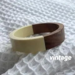 ヴィンテージ ウッドモチーフ ブレスレット