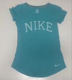 Nike ターコイズ ロゴ Tシャツ 半袖 Lサイズ