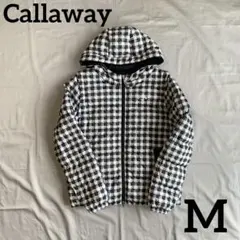 【キャロウェイ】美品レディースゴルフ用中綿ジャケット　2way 袖切り離し可能