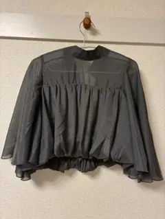 【新品】GRL シースルー フリルシャツ