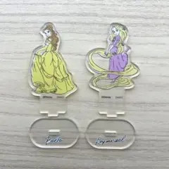 【ディズニープリンセス】ベル＆ラプンツェル アクリルスタンド ダイソーのサムネイル
