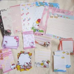 キティちゃんのレターセットメモ帳　バラセット　封筒なし