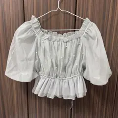 パールオフショル ブラウスのサムネイル