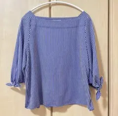 ユナイテッドアローズ　ストライプ　トップス　ブラウス　グリーンレーベル