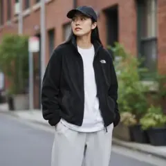 【1460】THENORTHFACEノースフェイスボアフリース黒ホログラムXL