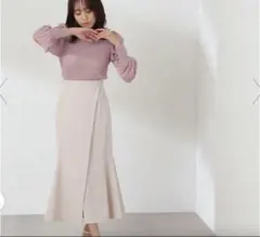 か*ん様 ナチュラルビューティーベーシック メタル ボタン マーメイド スカート