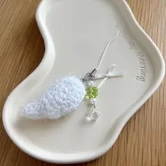 ♡ angel wing × clover green チャーム ストラップ ♡