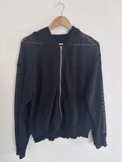 JEANASIS レースシアーZIPパーカーブルゾンのサムネイル