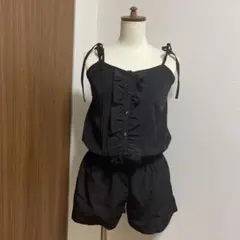 CROON A SONG肩リボンサロペットのサムネイル
