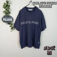 【GELATO PIQUE HOMME】半袖トップス メンズM ネイビー