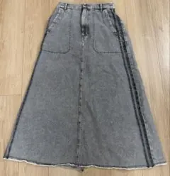 ニコアンド… サイドラインデニムスカートのサムネイル