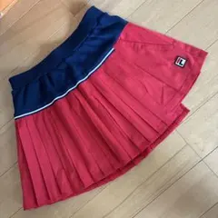 FILA 赤紺 プリーツスカート Mサイズ