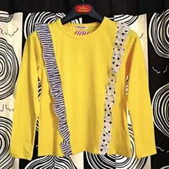 新品　★ FORTY ONE 【フォーティーワン】フリル付ロングTシャツ