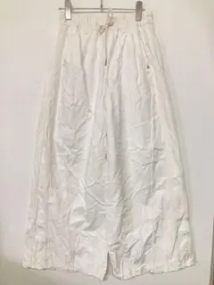 PAGEBOY ホワイト ワイドパンツ イージーパンツ ドローストリング