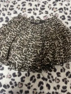 ヒョウ柄フレアスカート 平成ギャル y2k グランジ