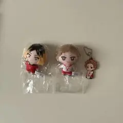 ハイキュー！！ 孤爪研磨 夜久衛輔 ガチャガチャ ぬいぐるみ ラバーキーホルダー