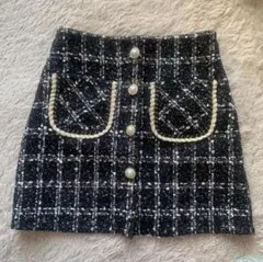 titty&Co. PETIT レディース ツイード タイトスカート ブラック