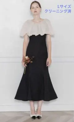 Leja 2WAYオフショルダーパフスリーブマーメイドドレス Lサイズ